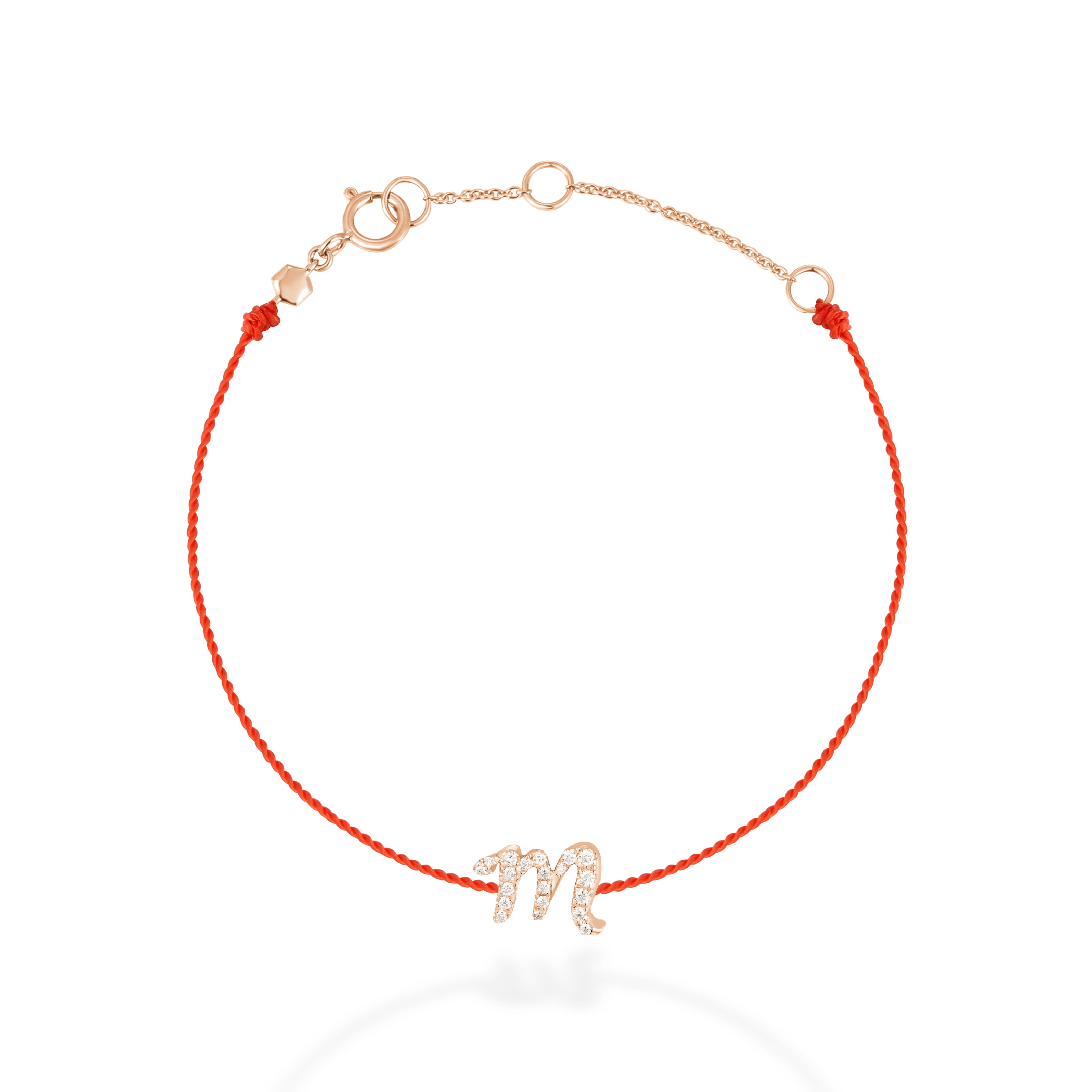 "M" string bracelet